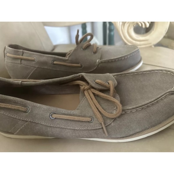Goodfellow & Co Size 13 ~ Gray Brown ~ Rice ~ Lace Up ~ Boat Shoes ~ Casual - Picture 2 of 7